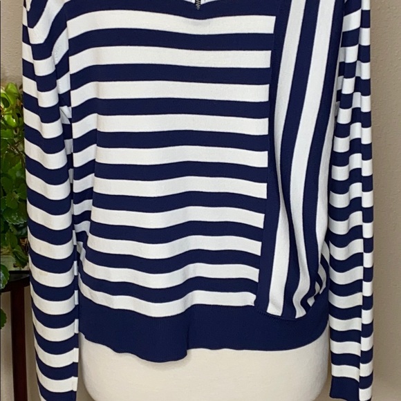TOPSHOP Striped Crewneck Sweater Size 10 - Picture 10 of 15
